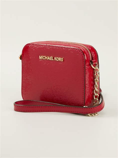 michael kors red jet set crossbody|michael kors jetsetter crossbody.